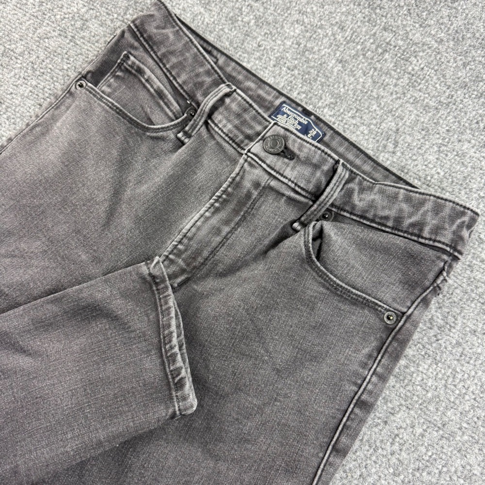 Abercrombie & Fitch Super Skinny Jeans 28/6R Grey Simone High Rise Womens